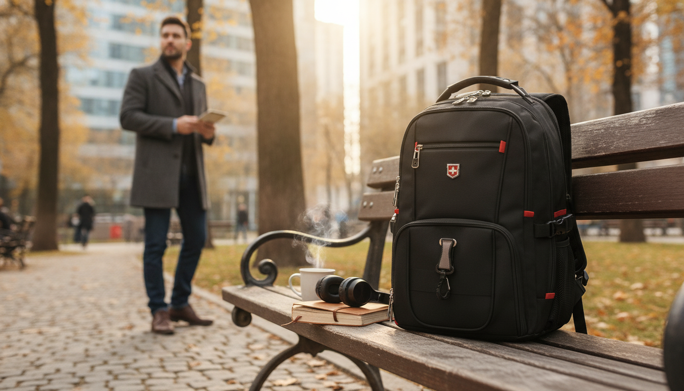 17-Inch Waterproof Laptop Backpack for Men (Work & Travel)