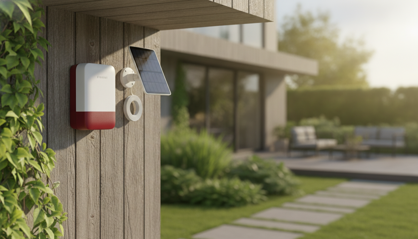 120dB Wireless Siren: Indoor/Outdoor, Battery + Solar