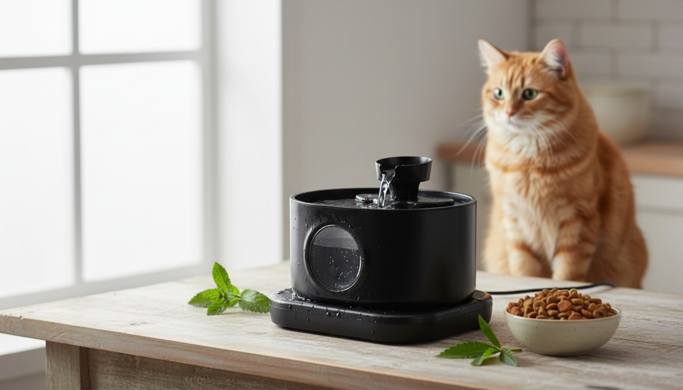 95oz Cordless Cat Water Fountain: Quiet, Battery-Powered