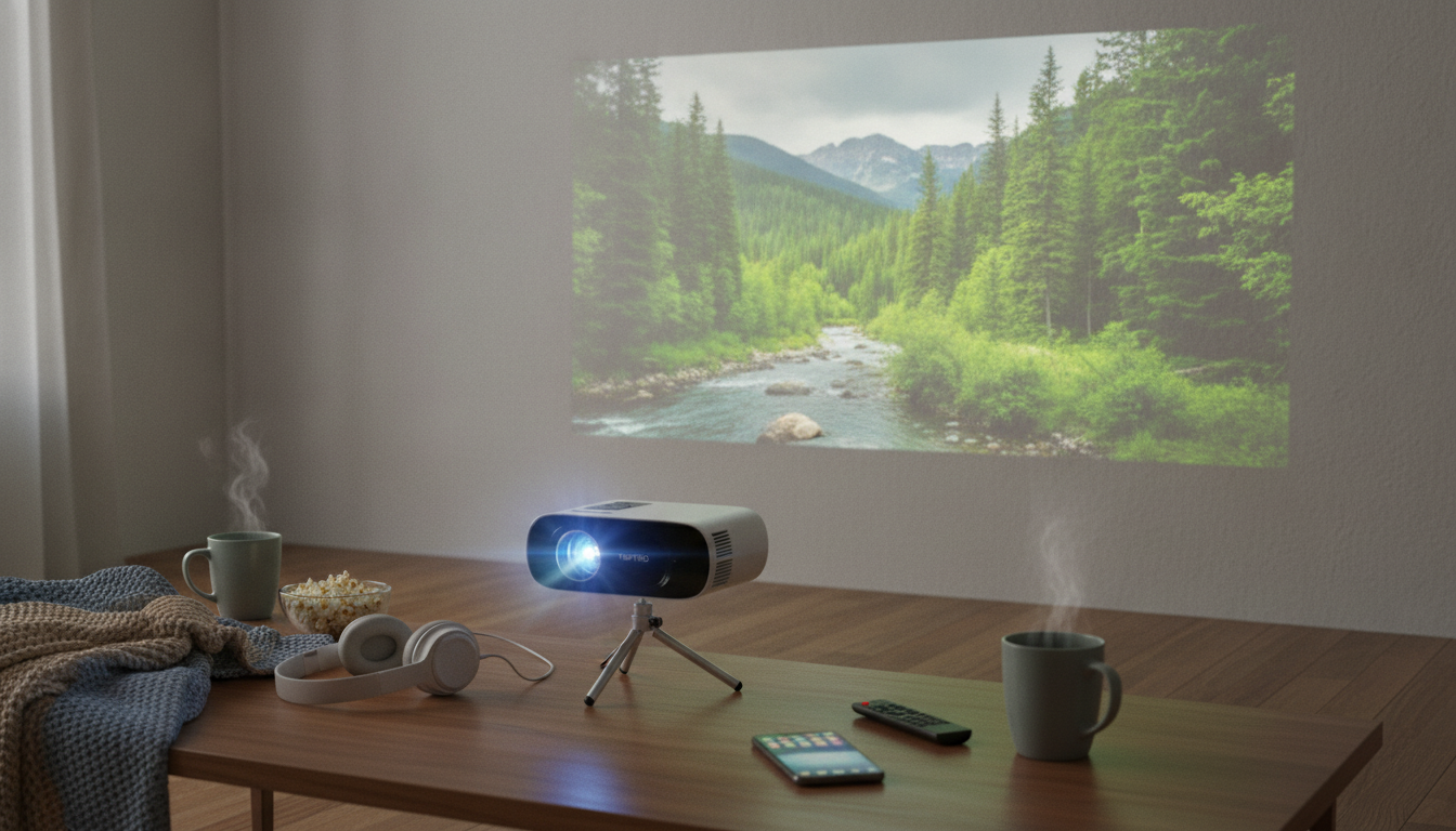 Mini HD Projector: 1080P Support, WiFi, BT, Keystone