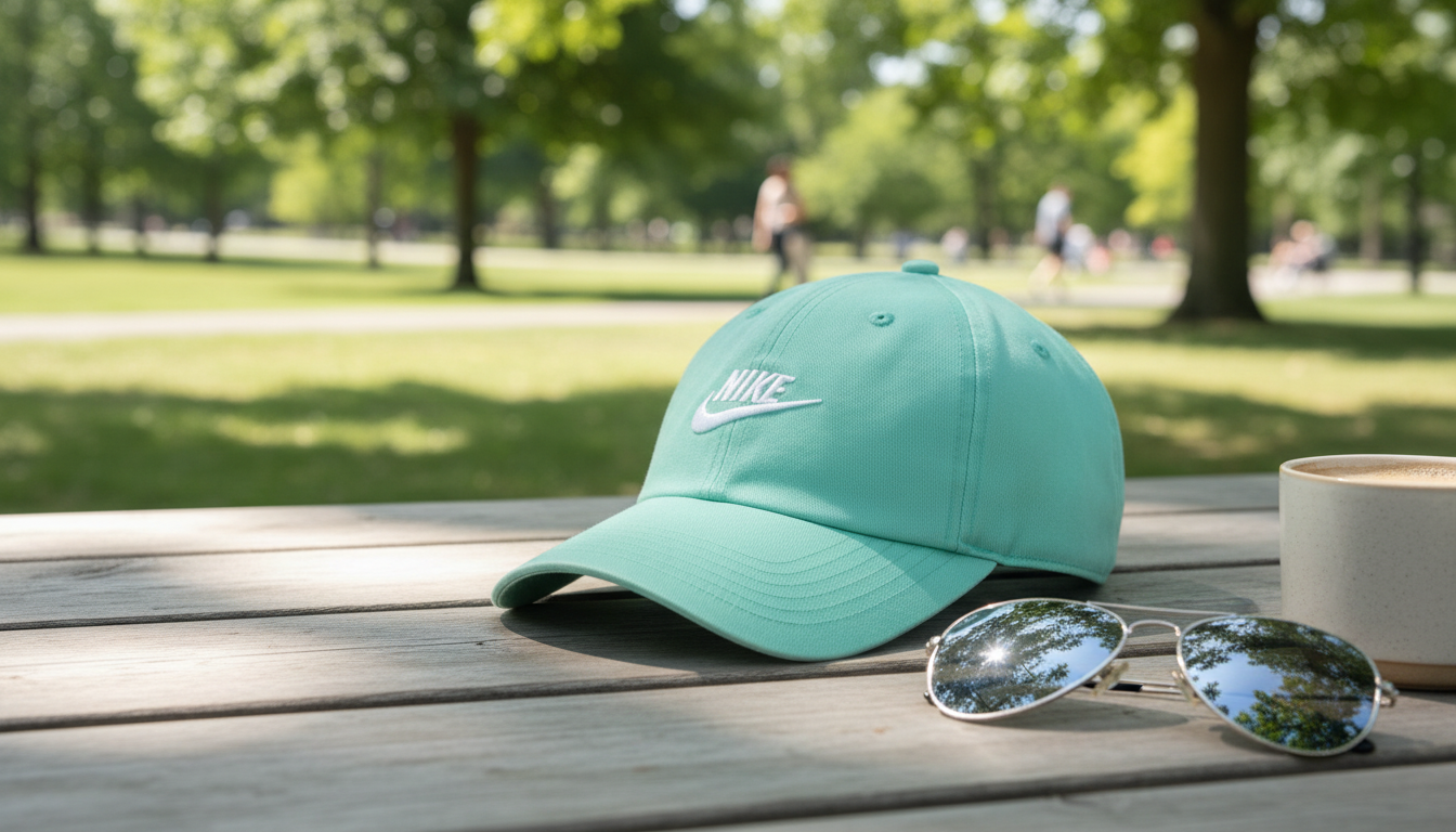 Nike Men’s Green Printed Cap for Easy Daily Style