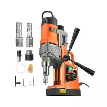 1450W Magnetic Drill Press: Variable Speed, 1.6in Bore